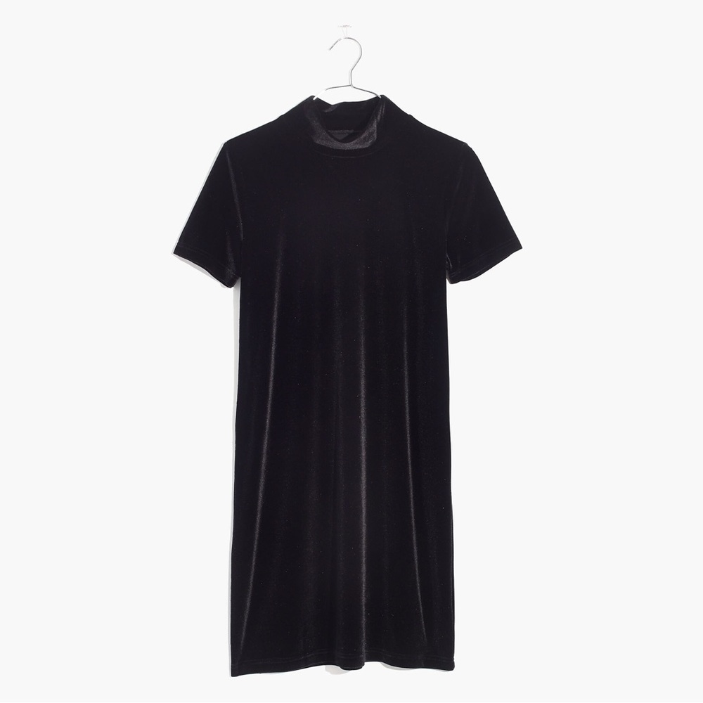 Madewell Velvet Mockneck Dress